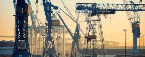  Cranes at port