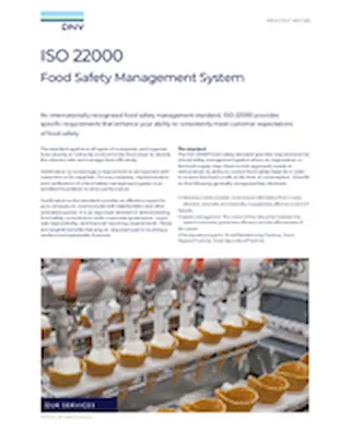 DNV ISO22000 Flyer